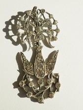 PENDENTIF CROIX REGIONALE ST ESPRIT ANCIEN ARGENT MASSIF ANTIQUE SILVER CROSS