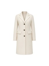 Manteau Emme Marella Modèle Acerbi, En Jersey De Tissu, Couleur Panna
