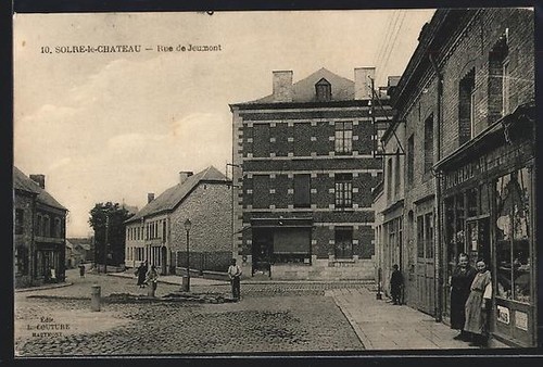 Cpa solre chateau rue - solre-le-chateau,, de