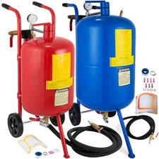 40L/75L Sablage Mobile Sableuse Microbilleuse Perle Sable Grit Avec Accessoires