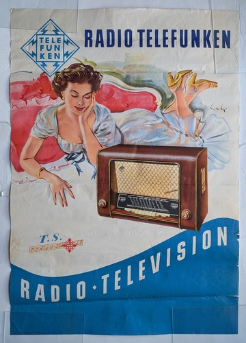 Affiche publicitaire radio - affiche,