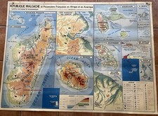 RARE AFFICHE SCOLAIRE MDI -