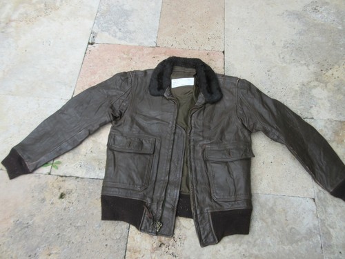 Veste pilote cuir army - pilote,