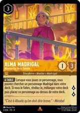 Carte Lorcana TCG - Chapitre 4 - Alma MADRIGAL 2/204 Rare neuve fr.