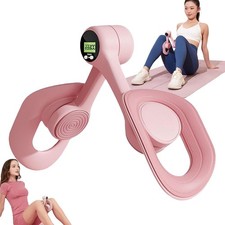 Entraîneur de Cuisse avec minuterie,Appareil de Musculation pour Jambes Planc...