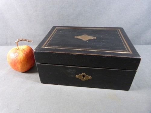 Coffret bois noirci - coffret,