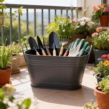 Seau à cendres en métal, léger, pour feu de bois, pour jardin, terrasse,