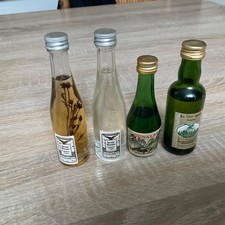 LOT DE 4 MIGNONNETTES ,GENEPI Meunier , liqueur de sapin Guy ,genalpy Rocher