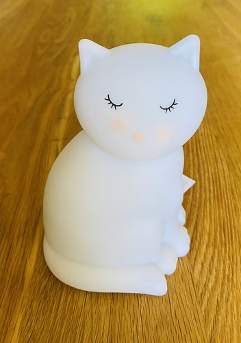 Veilleuse chat blanc - veilleuse,
