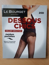COLLANT SEDUCTION LE BOURGET DESSOUS CHICS 20 DEN TAILLE 1 COULEUR BORDEAUX 