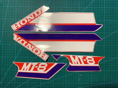 Honda mt80 1980 rouge - mt80, stickers