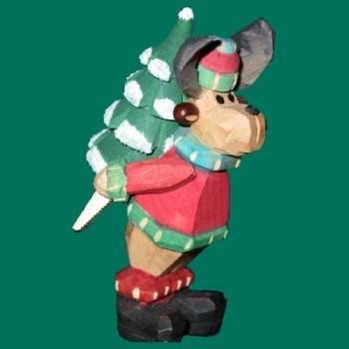 Figurine bois cerf - cerf, elan