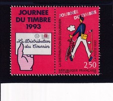  France année 1993 Journée du timbre Le Facteur et son Vélo N° 2793** réf 4683