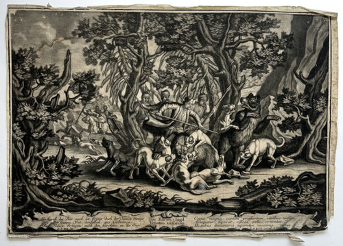Bear hunting engraving georg - hunting,