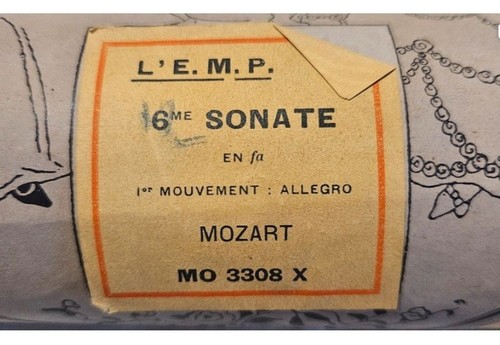 Patition musique perforée - de,