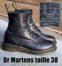 Dr MARTENS "Pascal" taille 41 UK7 cuir noir souple 1460