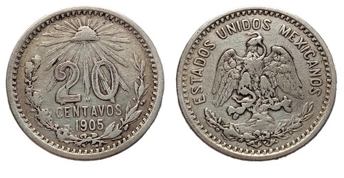 Centavos argent 1905 - centavos,
