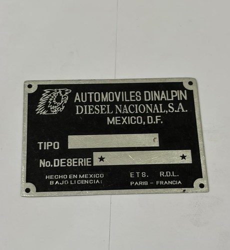 Plaque signalétique renault - signalétique,