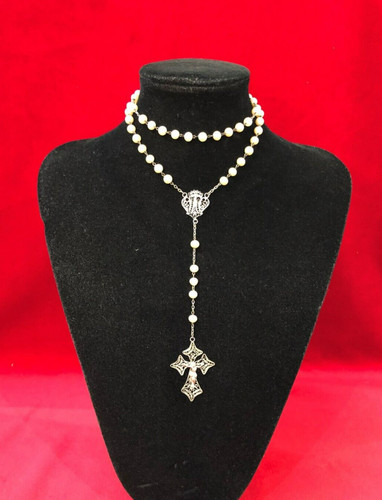 Ancien chapelet argent - chapelet, en
