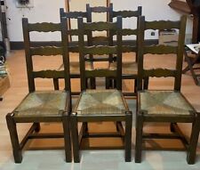 Lot 6 chaises rustiques