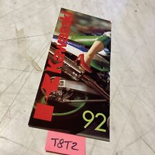 Kawasaki moto 1992 ZXR KR GTR Zéphyr GPZ KDX KX ZZR etc prospectus catalogue