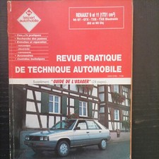 Revue technique Renault 9 Renault 11 1.7 90 gt gtx txe electronic R9 R11 1721cm3