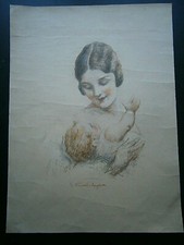 Gravure  couleur in folio