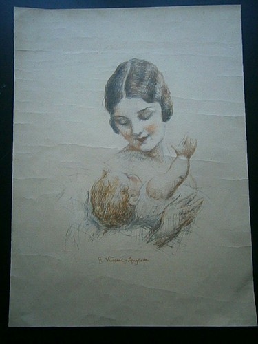 Gravure couleur folio - , in