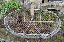 Ancien grand panier en fil de fer recolte légumes fruits jardin (49 cm)  DN4244