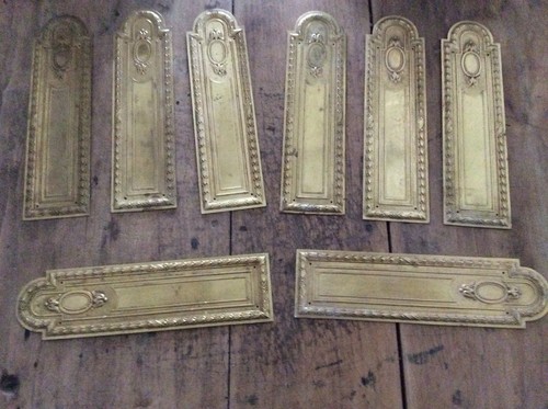 Ancienne paire plaque de - 4,