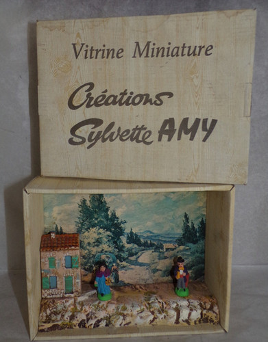 Vitrine miniature provençale - miniature,