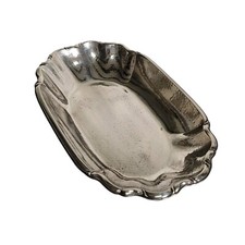 05K14 ANCIENNE CORBEILLE A PAIN EN METAL ARGENTE MARTELE POINCON CHRISTOFLE