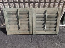 Pair victorian era - era, louvered