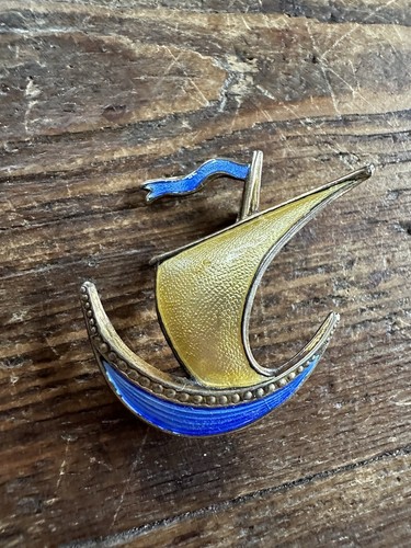 Broche émaillée argent - émaillée,