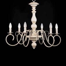 Lustre Classique en Bois Et