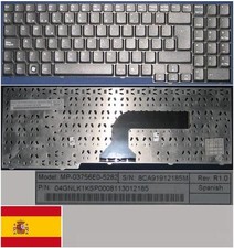 Clavier Qwerty Espagnol PB easynote ALP-AJAX MP-03756E0-5282 04GNLK1KSP00 Noir