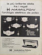 HAMILTON Publicité 1959 Montre Électrique De Poignet 1 Page Originale