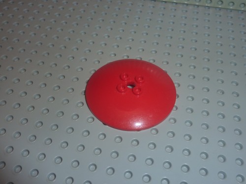 Lego red round - lego, dish