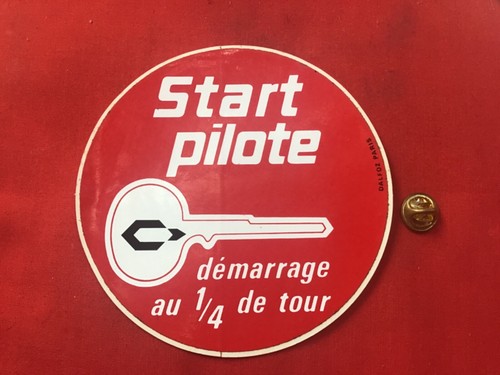 Autocollant start pilote - autocollant,