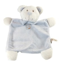 Doudou plat ours bleu Grain de