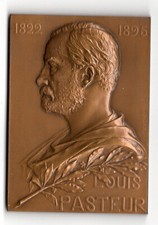 Medaille Bronze Louis Pasteur. cinquantenaire veterinaire ref7