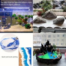 500g Décoration D'Aquarium Gravier Micro Paysage Sable Aquarium Bas Mini Sûr