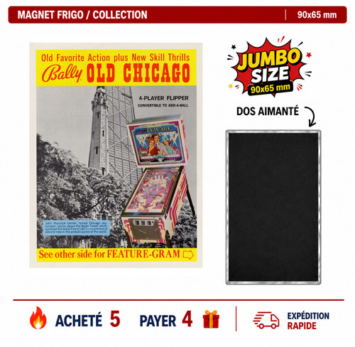 Magnet frigo old chicago - frigo,