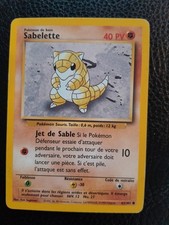 Carte Pokémon Sabelette 40 PV 62/102 (Set de base) vf (port groupé)