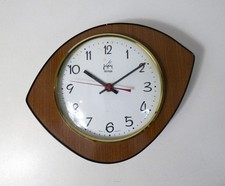 Horloge pendule formica asymétrique JAPY Vintage An 50's 60's