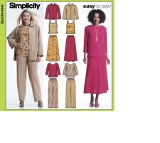 5463 PATRON SIMPLICITY JUPE PANTALON BLOUSE VESTE CARACO  G.TAILLE 48 AU 56