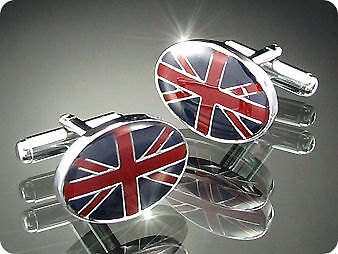 Boutons manchettes drapeau - boutons,