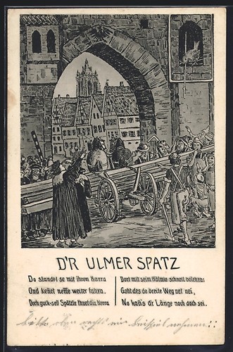Carte postale artiste - postale, ulm