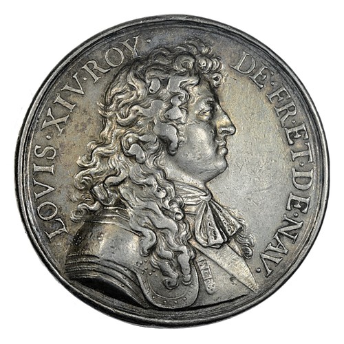 Médaille argent louis xiv - médaille,