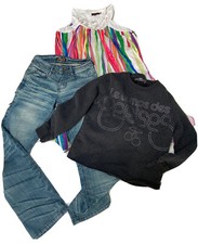 LOT FILLE 10 ANS ROBE ETE CATIMINI JEAN (NEUF)MORANE TOP ML LE TEMPS DES CERISES